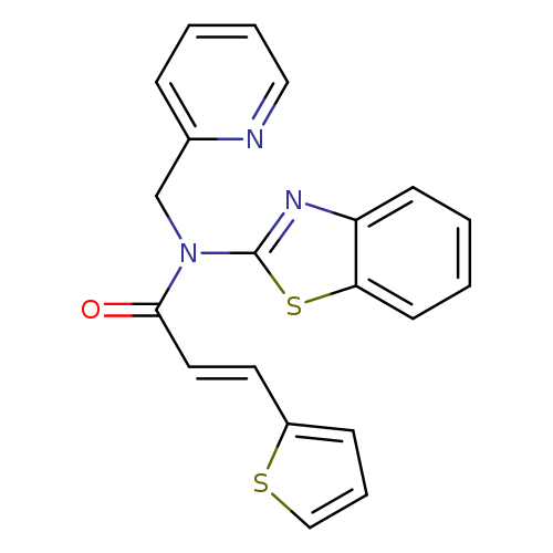(2E)-N-(1,3-benzothiazol-2-yl)-N-[(pyridin-2-yl)methyl]-3-(thiophen-2-yl)prop-2-enamide