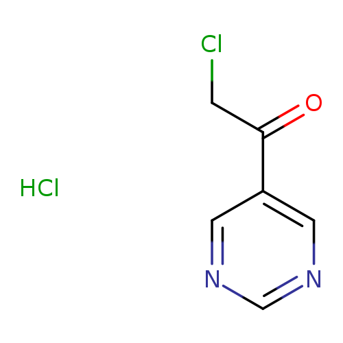 2-chloro-1-(pyrimidin-5-yl)ethan-1-one hydrochloride