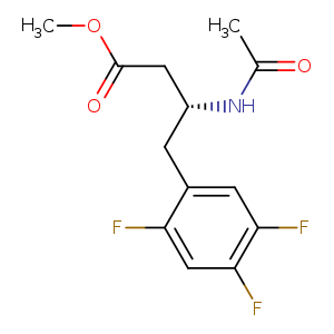 Benzenebutanoic acid, β-(acetylamino)-2,4,5-trifluoro-, methyl ester, (βR)-