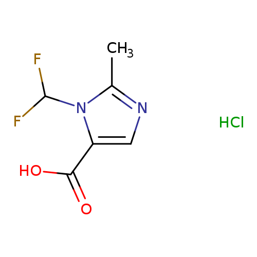 1-(difluoromethyl)-2-methyl-1H-imidazole-5-carboxylic acid hydrochloride