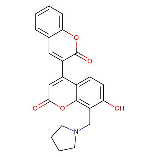7'-hydroxy-8'-[(pyrrolidin-1-yl)methyl]-2H,2'H-[3,4'-bichromene]-2,2'-dione