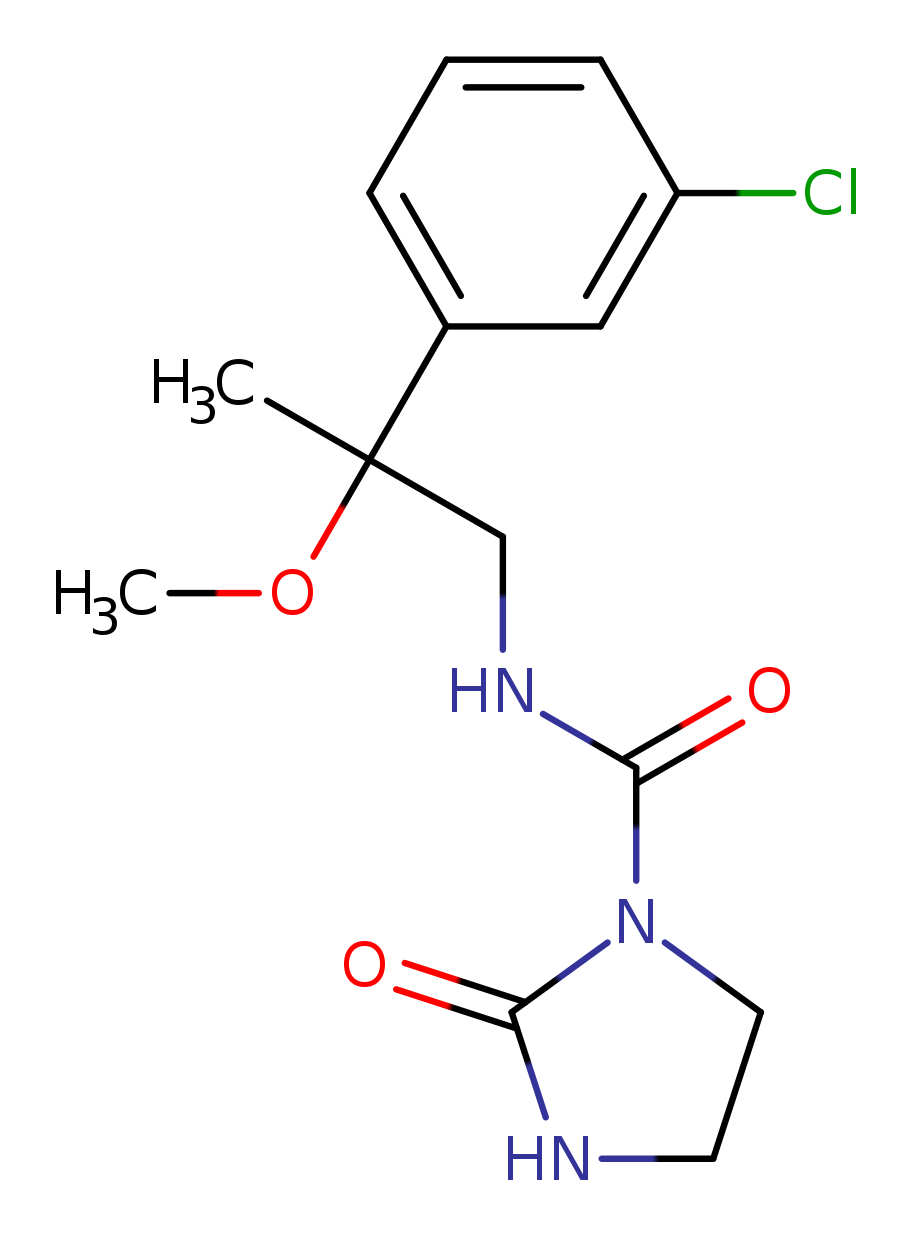 N-[2-(3-chlorophenyl)-2-methoxypropyl]-2-oxoimidazolidine-1-carboxamide