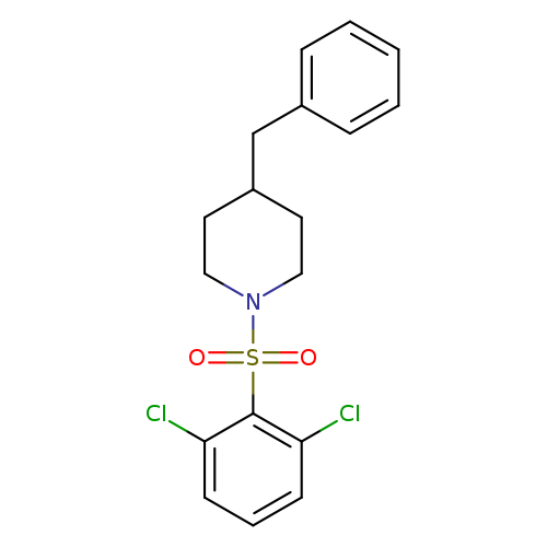4-benzyl-1-(2,6-dichlorobenzenesulfonyl)piperidine