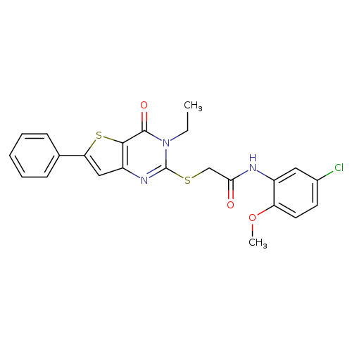 N-(5-chloro-2-methoxyphenyl)-2-({3-ethyl-4-oxo-6-phenyl-3H,4H-thieno[3,2-d]pyrimidin-2-yl}sulfanyl)acetamide