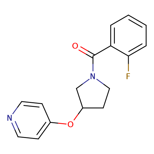 4-{[1-(2-fluorobenzoyl)pyrrolidin-3-yl]oxy}pyridine
