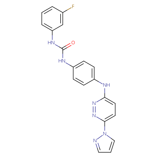 3-(3-fluorophenyl)-1-(4-{[6-(1H-pyrazol-1-yl)pyridazin-3-yl]amino}phenyl)urea