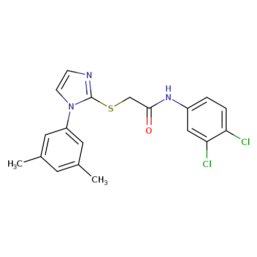 N-(3,4-dichlorophenyl)-2-{[1-(3,5-dimethylphenyl)-1H-imidazol-2-yl]sulfanyl}acetamide