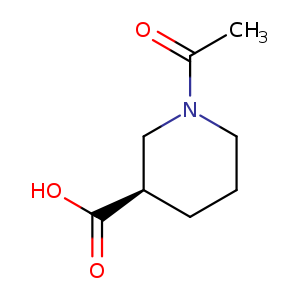 3-Piperidinecarboxylic acid, 1-acetyl-, (3R)- (9CI)