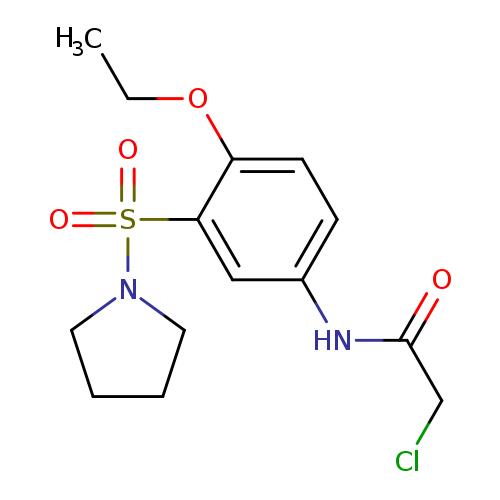 2-chloro-N-[4-ethoxy-3-(pyrrolidine-1-sulfonyl)phenyl]acetamide