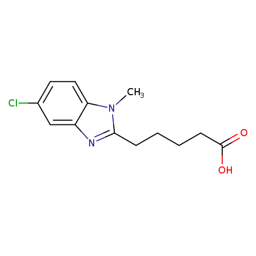 5-(5-Chloro-1-methyl-1h-benzimidazol-2-yl)pentanoic acid