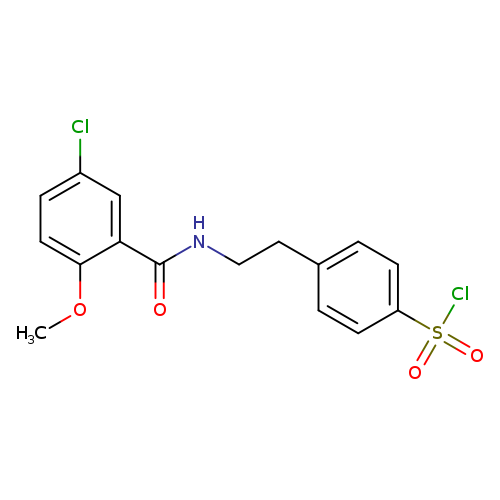 4-(2-(5-CHOLRO-2-METHOXY BENZAMIDO)ETHYL)BENZENESULFONYL CHLORIDE