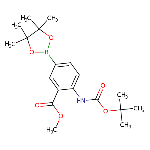 methyl 2-{[(tert-butoxy)carbonyl]amino}-5-(tetramethyl-1,3,2-dioxaborolan-2-yl)benzoate