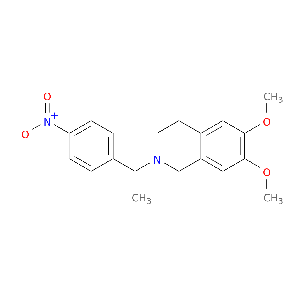6,7-Dimethoxy-2-(4-nitrophenethyl)-1,2,3,4-tetrahydroisoquinoline