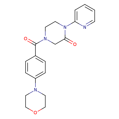 4-[4-(morpholin-4-yl)benzoyl]-1-(pyridin-2-yl)piperazin-2-one