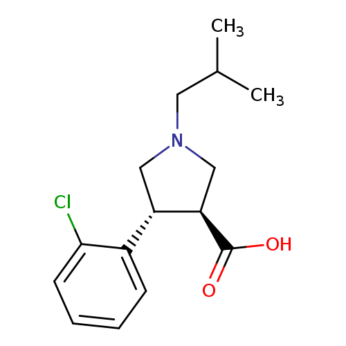 (3S,4R)-4-(2-Chlorophenyl)-1-isobutylpyrrolidine-3-carboxylic acid