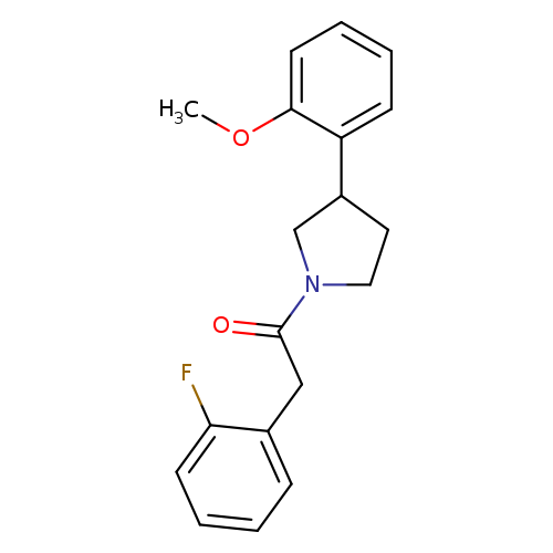 2-(2-fluorophenyl)-1-[3-(2-methoxyphenyl)pyrrolidin-1-yl]ethan-1-one