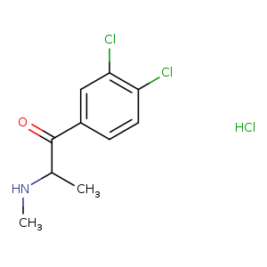 1-(3,4-dichlorophenyl)-2-(methylamino)-1-propanone, monohydrochloride
