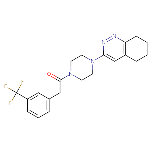 1-[4-(5,6,7,8-tetrahydrocinnolin-3-yl)piperazin-1-yl]-2-[3-(trifluoromethyl)phenyl]ethan-1-one