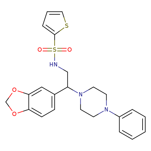 N-[2-(2H-1,3-benzodioxol-5-yl)-2-(4-phenylpiperazin-1-yl)ethyl]thiophene-2-sulfonamide