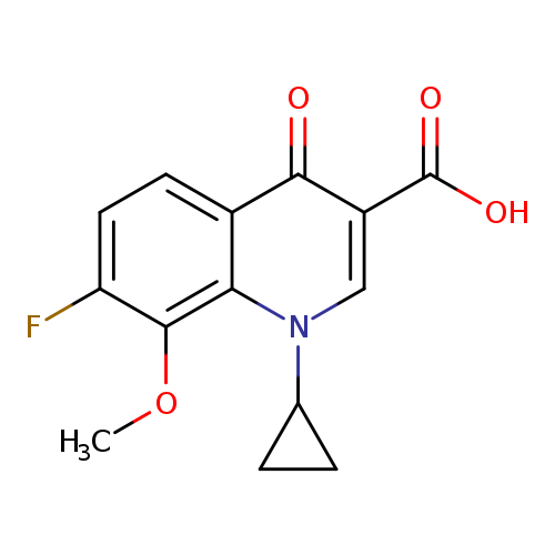 1-Cyclopropyl-7-fluoro-8-methoxy-4-oxo-1,4-dihydroquinoline-3-carboxylic acid