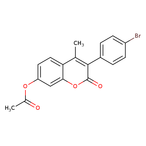 3-(4-bromophenyl)-4-methyl-2-oxo-2H-chromen-7-yl acetate