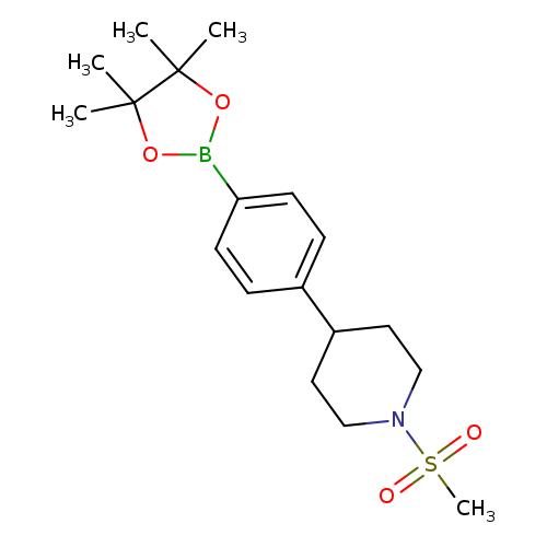 1-(Methylsulfonyl)-4-(4-(4,4,5,5-tetramethyl-1,3,2-dioxaborolan-2-yl)phenyl)piperidine