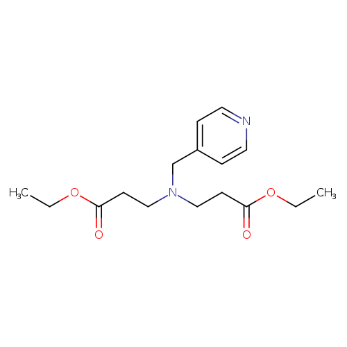 Ethyl 3-[(3-ethoxy-3-oxopropyl)(pyridin-4-ylmethyl)amino]propanoate