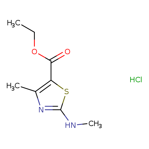ethyl 4-methyl-2-(methylamino)-1,3-thiazole-5-carboxylate hydrochloride