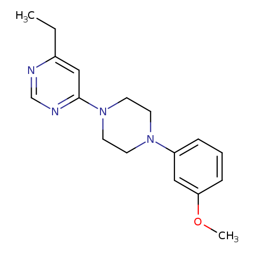 4-ethyl-6-[4-(3-methoxyphenyl)piperazin-1-yl]pyrimidine