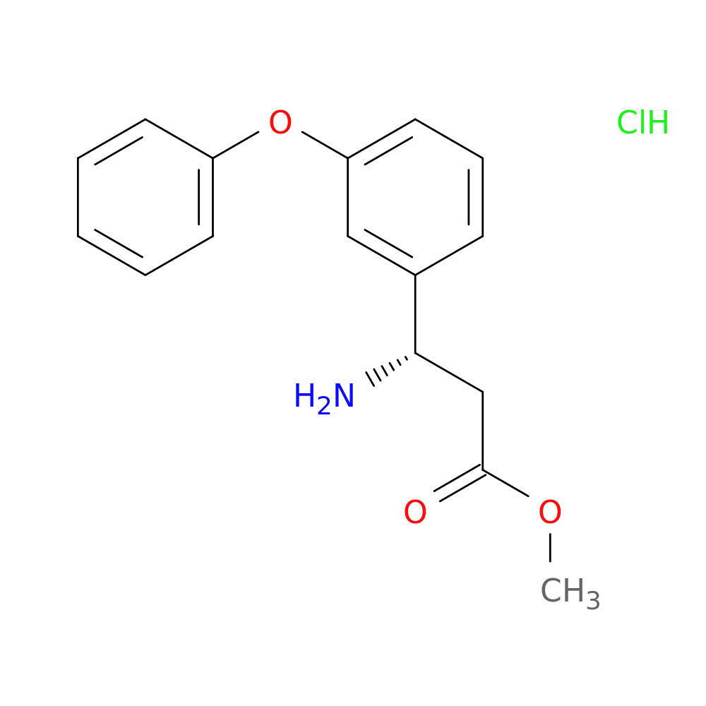 methyl (3S)-3-amino-3-(3-phenoxyphenyl)propanoate hydrochloride