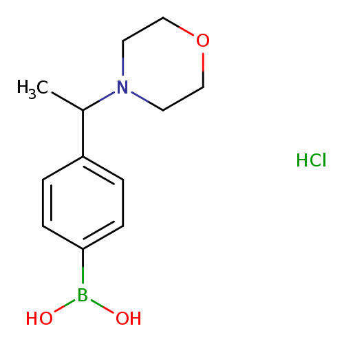 (4-(1-morpholinoethyl)phenyl)boronic acid hydrochloride