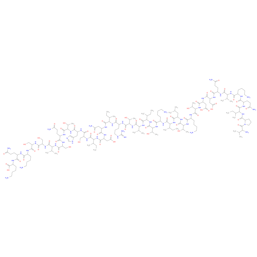 Leptin (22-56) (human) H-Val-Pro-Ile-Gln-Lys-Val-Gln-Asp-Asp-Thr-Lys-Thr-Leu-Ile-Lys-Thr-Ile-Val-Thr-Arg-Ile-Asn-Asp-Ile-Ser-His-Thr-Gln-Ser-Val-Ser-Ser-Lys-Gln-Lys-OH