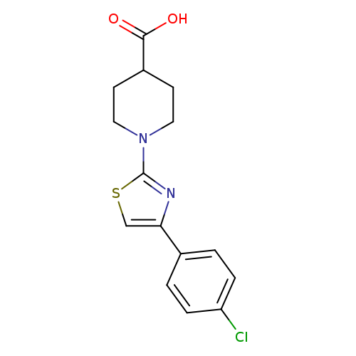 1-[4-(4-chlorophenyl)-1,3-thiazol-2-yl]piperidine-4-carboxylic acid