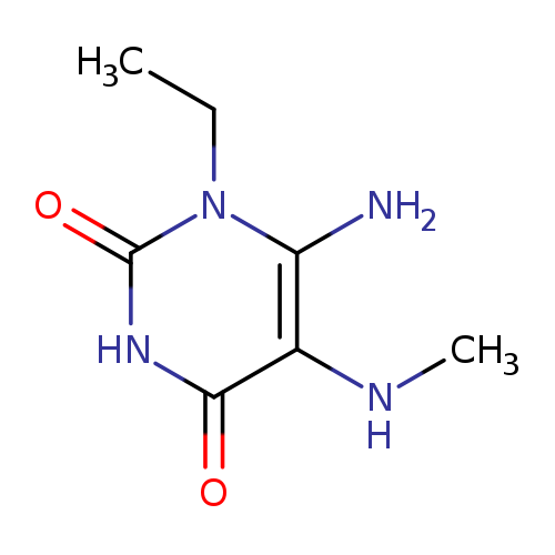 6-amino-1-ethyl-5-(methylamino)-1,2,3,4-tetrahydropyrimidine-2,4-dione