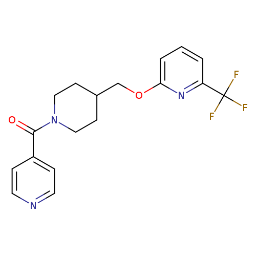 2-{[1-(pyridine-4-carbonyl)piperidin-4-yl]methoxy}-6-(trifluoromethyl)pyridine