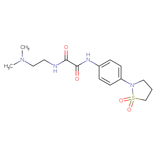 N-[2-(dimethylamino)ethyl]-N'-[4-(1,1-dioxo-1lambda6,2-thiazolidin-2-yl)phenyl]ethanediamide