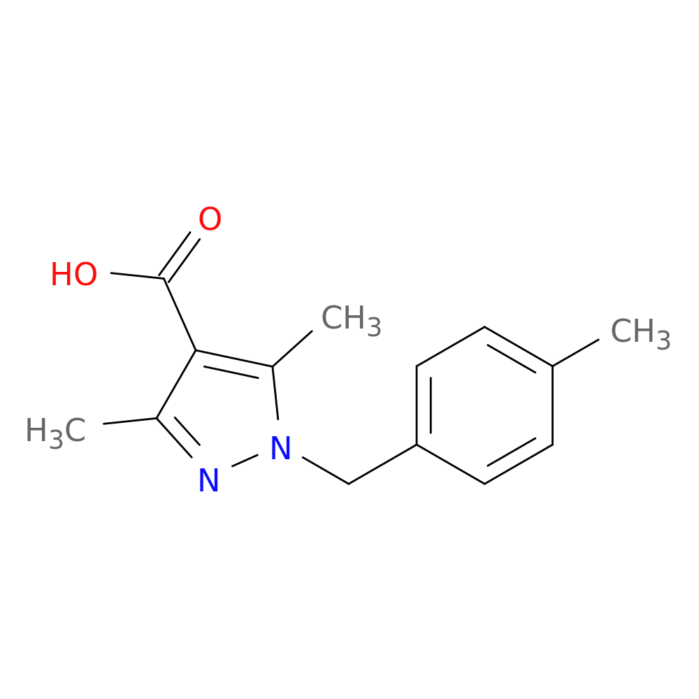3,5-Dimethyl-1-(4-methylbenzyl)-1h-pyrazole-4-carboxylic acid
