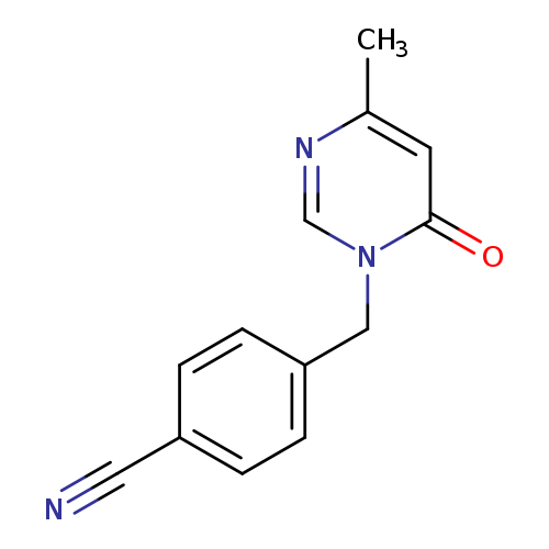 4-[(4-methyl-6-oxo-1,6-dihydropyrimidin-1-yl)methyl]benzonitrile