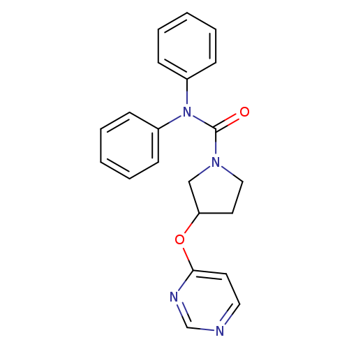 N,N-diphenyl-3-(pyrimidin-4-yloxy)pyrrolidine-1-carboxamide