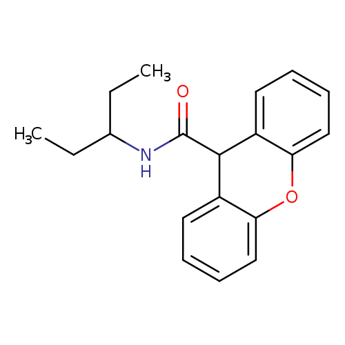 N-(1-ethylpropyl)-9H-xanthene-9-carboxamide