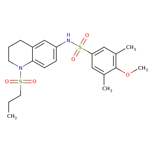 4-methoxy-3,5-dimethyl-N-[1-(propane-1-sulfonyl)-1,2,3,4-tetrahydroquinolin-6-yl]benzene-1-sulfonamide