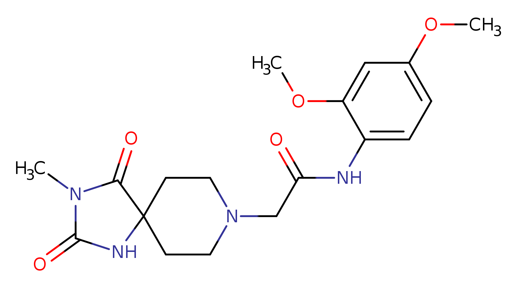 N-(2,4-dimethoxyphenyl)-2-{3-methyl-2,4-dioxo-1,3,8-triazaspiro[4.5]decan-8-yl}acetamide