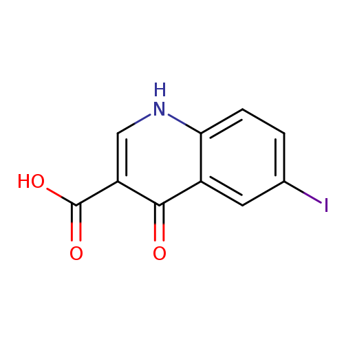 3-Quinolinecarboxylic acid, 1,4-dihydro-6-iodo-4-oxo-