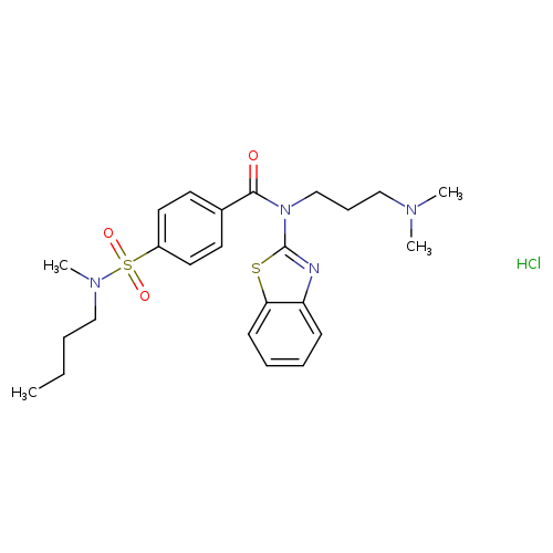 N-(1,3-benzothiazol-2-yl)-4-[butyl(methyl)sulfamoyl]-N-[3-(dimethylamino)propyl]benzamide hydrochloride