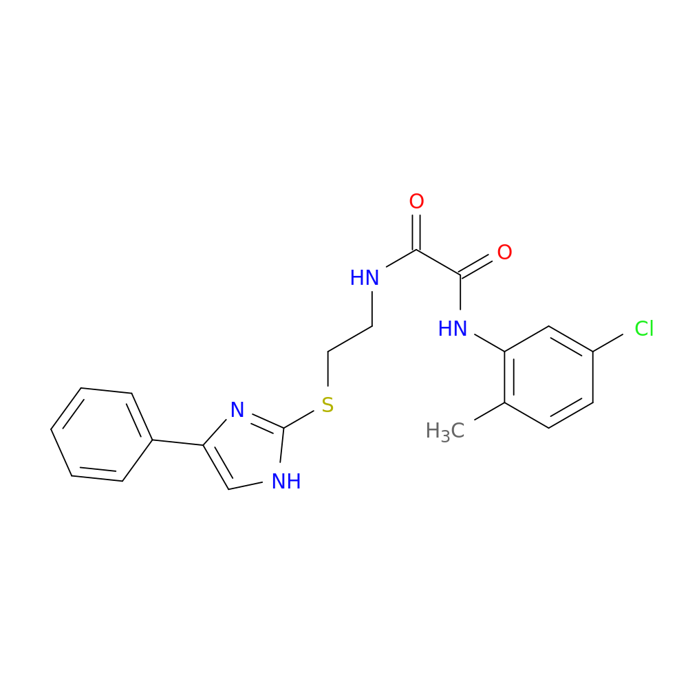 N'-(5-chloro-2-methylphenyl)-N-{2-[(4-phenyl-1H-imidazol-2-yl)sulfanyl]ethyl}ethanediamide