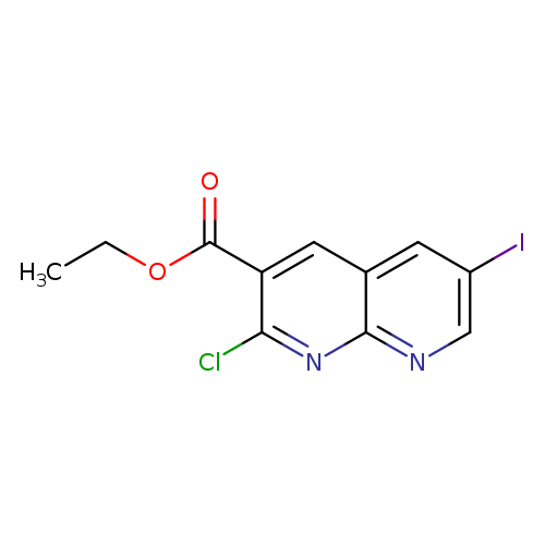 Ethyl 2-chloro-6-iodo-1,8-naphthyridine-3-carboxylate