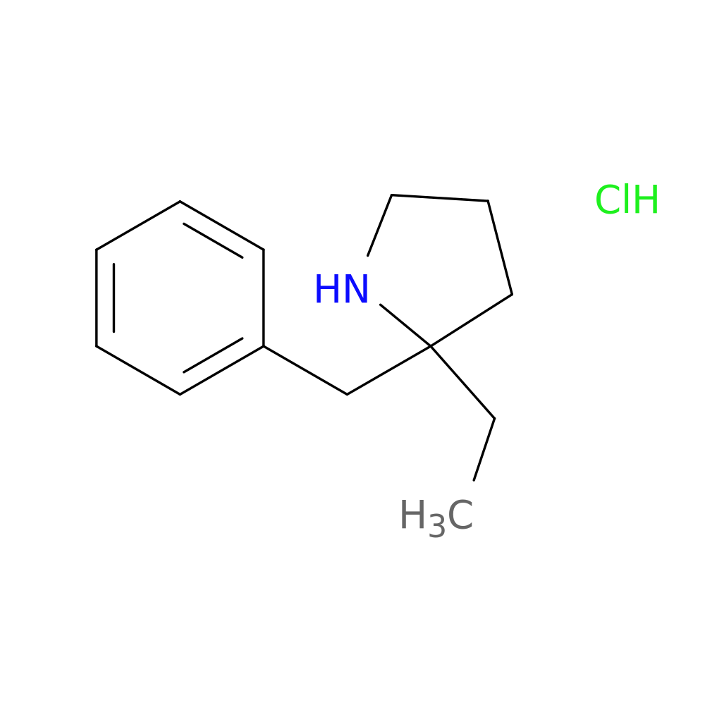 2-benzyl-2-ethylpyrrolidine hydrochloride