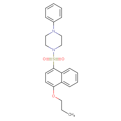 1-phenyl-4-[(4-propoxynaphthalen-1-yl)sulfonyl]piperazine