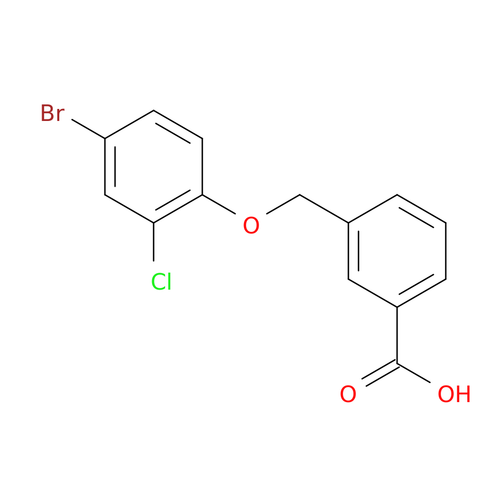 3-[(4-bromo-2-chlorophenoxy)methyl]benzoic acid