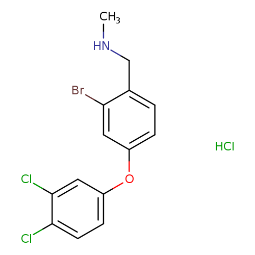 {[2-bromo-4-(3,4-dichlorophenoxy)phenyl]methyl}(methyl)amine hydrochloride